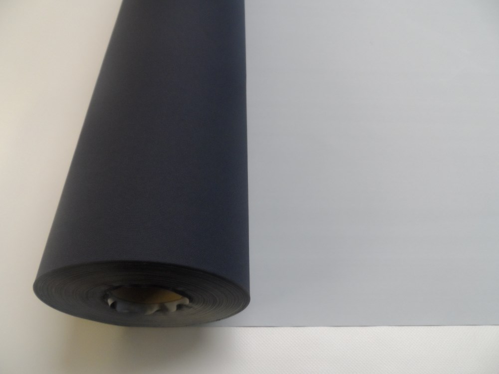 Waterproof 300 Denier PU Breathable Polyester Fabric Navy Blue