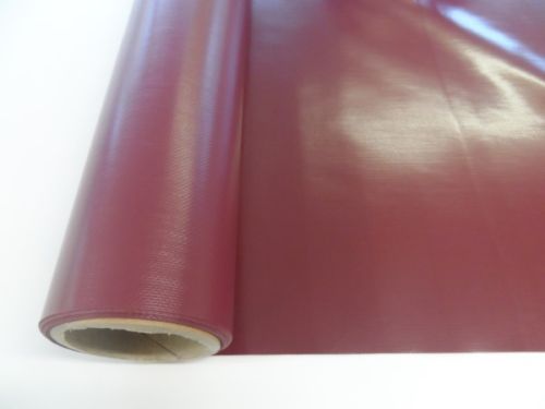 PVC Gloss Fabric Burgundy